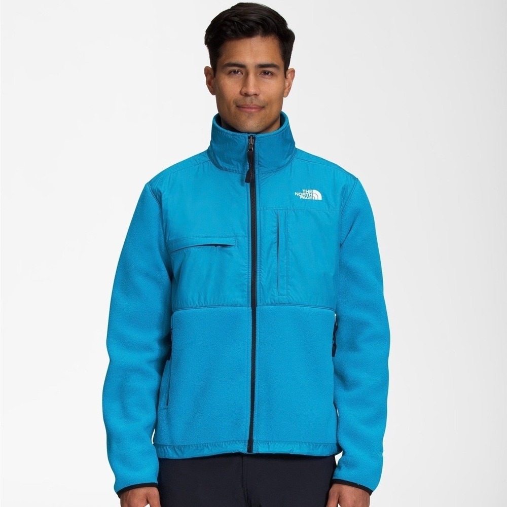 The North Face Mens Denali Polartec Fleece Jacket Acoustic Blue M